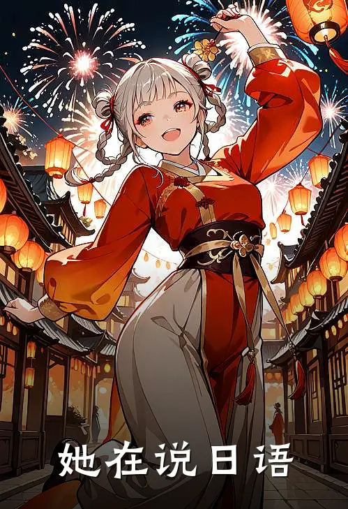 她在说日语