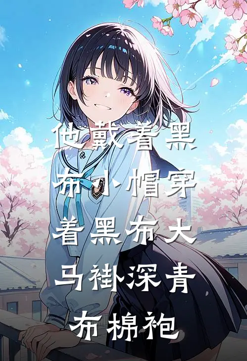 他戴着黑布小帽穿着黑布大马褂深青布棉袍