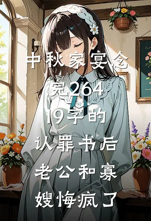中秋家宴念完26419字的认罪书后，老公和寡嫂悔疯了