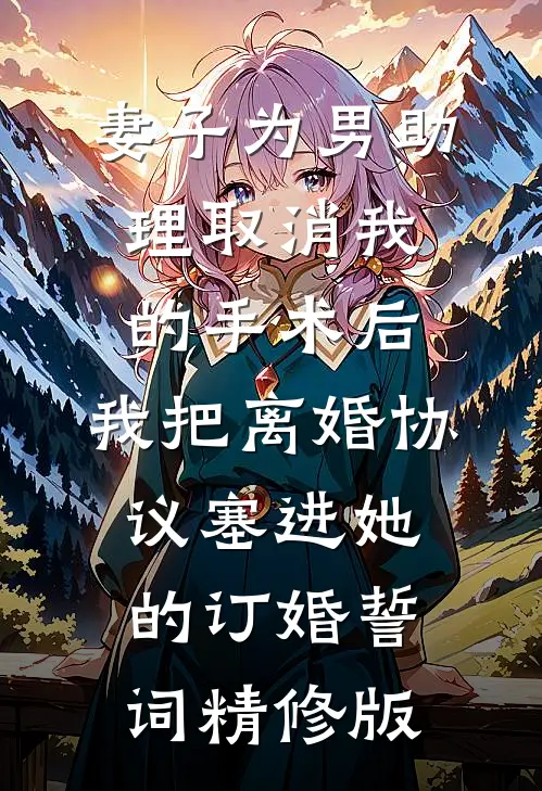 妻子为男助理取消我的手术后，我把离婚协议塞进她的订婚誓词精修版